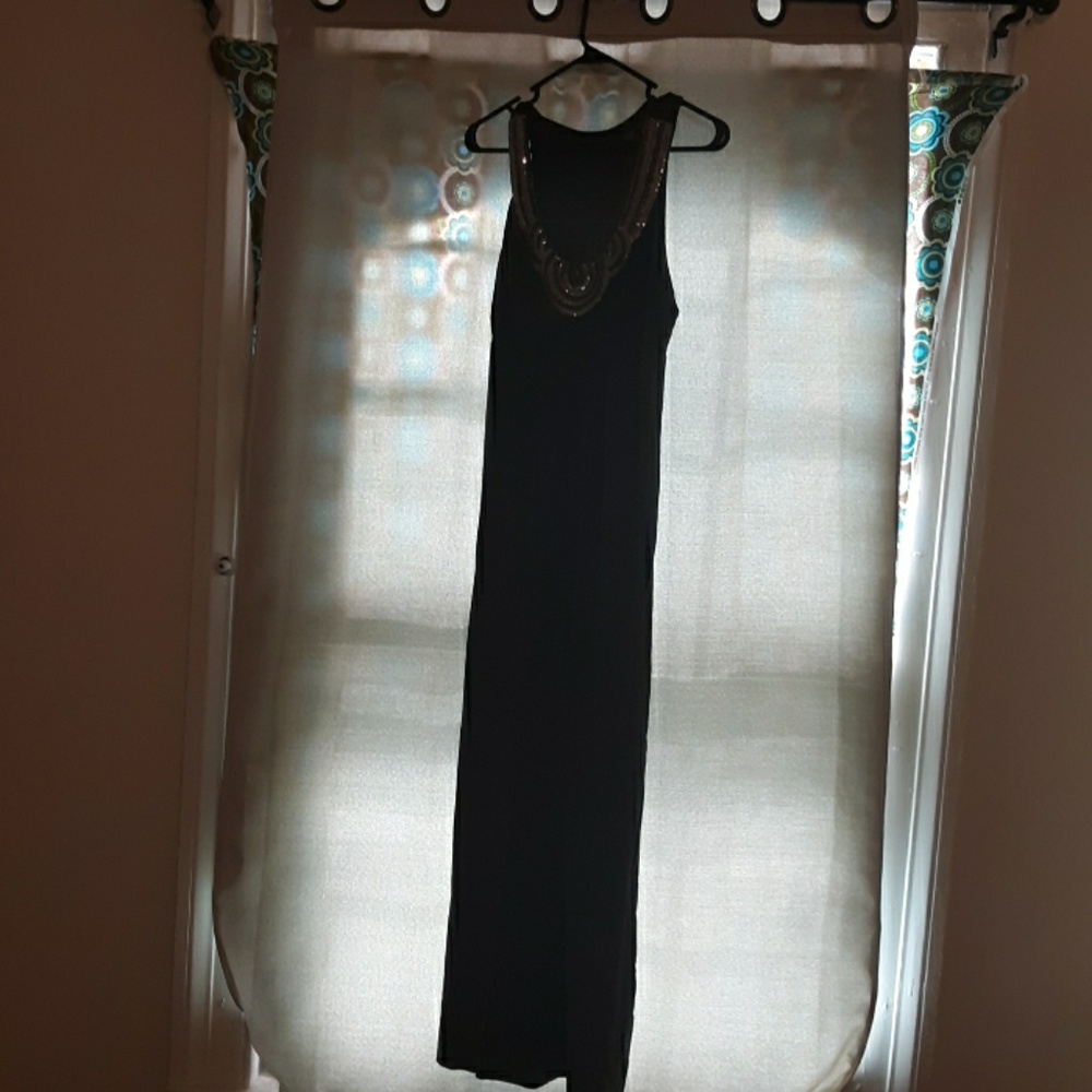 Olive embellished dress